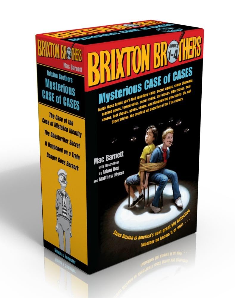 Brixton Brothers Mysterious Case of Cases (Boxed Set): The Case of the Case of Mistaken Identity; The Ghostwriter Secret; It Hap,Used