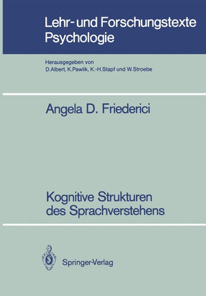 Kognitive Strukturen des Sprachverstehens (Lehr und Forschungstexte Psychologie, 23) (German Edition),Used