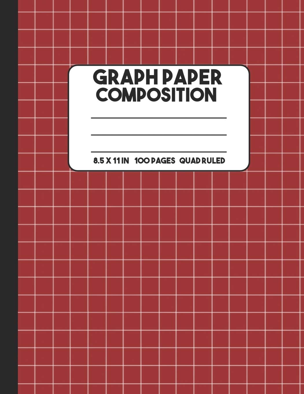 Graph Paper Composition: Crimson Red Composition Notebook, Grid Notebook, 100 Pages, Mathematics Graph Notebook for Math and Sci,Used