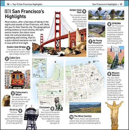 DK Eyewitness Top 10 San Francisco (2020) (Pocket Travel Guide),Used