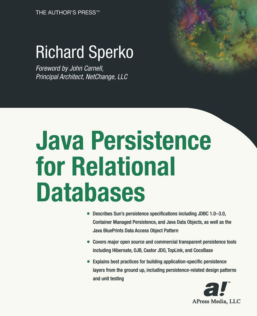 Java Persistence for Relational Databases (Books for Professionals by Professionals),Used