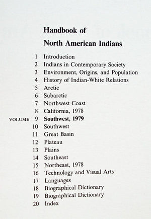 Handbook of North American Indians: Southwest,Used