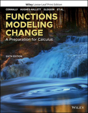 Functions Modeling Change: A Preparation for Calculus,Used
