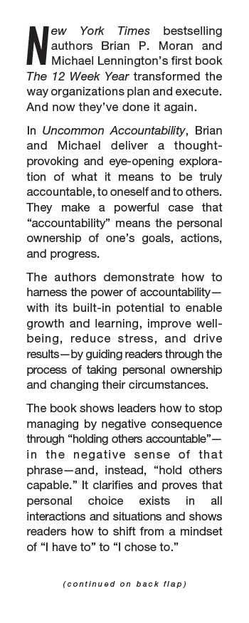Uncommon Accountability: A Radical New Approach To Greater Success and Fulfillment,Used