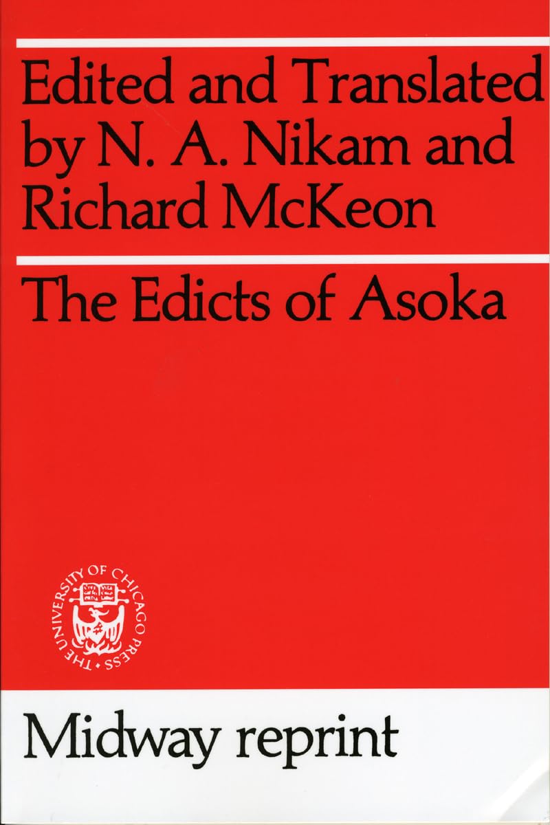 Edicts of Asoka (Midway Reprint Series),Used