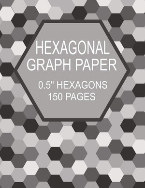 Hexagonal Graph Paper 0.5' Hexagons 150 Pages: Organic Chemistry Notebook: Great For Gaming, Mapping, Designing, Knitting And Qu,New