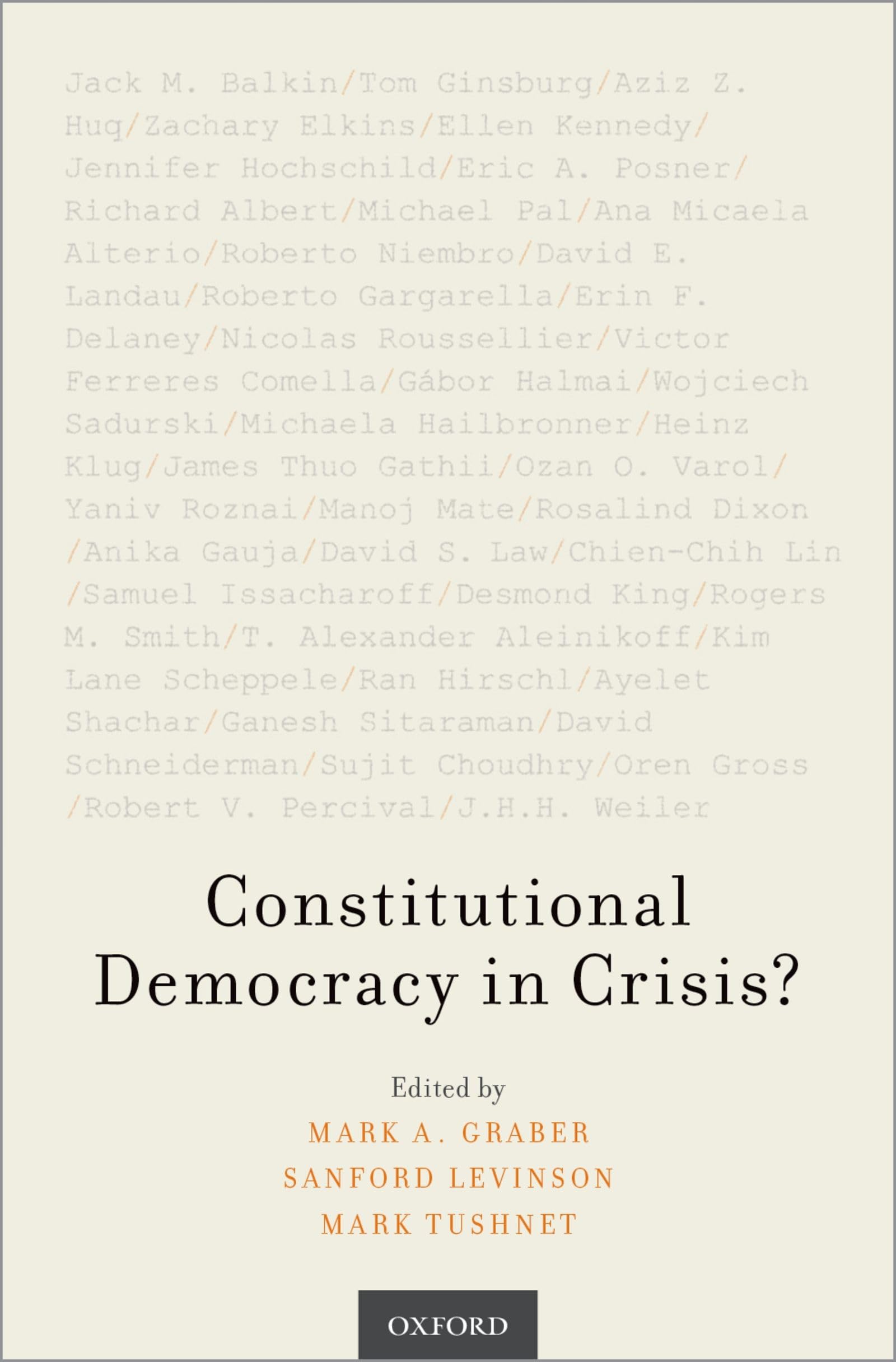 Constitutional Democracy in Crisis?,Used