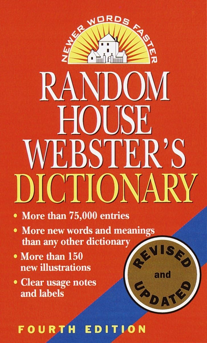 Random House Webster'S Dictionary: Fourth Edition, Revised And Updated-used