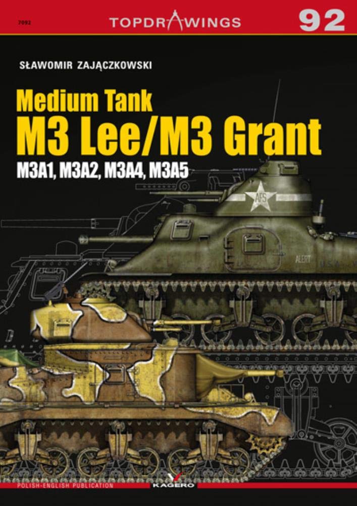 Medium Tank M3 Lee / M3 Grant: M3A1, M3A2, M3A4, M3A5 (Topdrawings)
