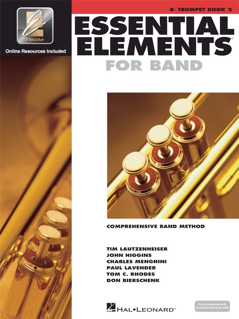 Essential Elements for Band  Bb Trumpet Book 2 w/EEi  Comprehensive Band Method for Beginner Trumpet Players  Includes Online L,New