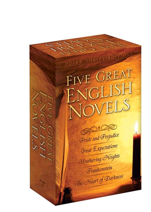 Five Great English Novels Boxed Set (Dover Thrift Editions: Classic Novels),Used
