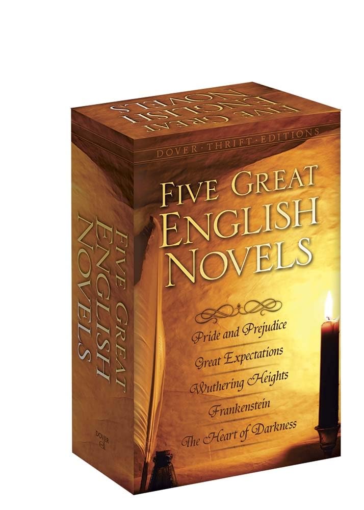 Five Great English Novels Boxed Set (Dover Thrift Editions: Classic Novels),Used