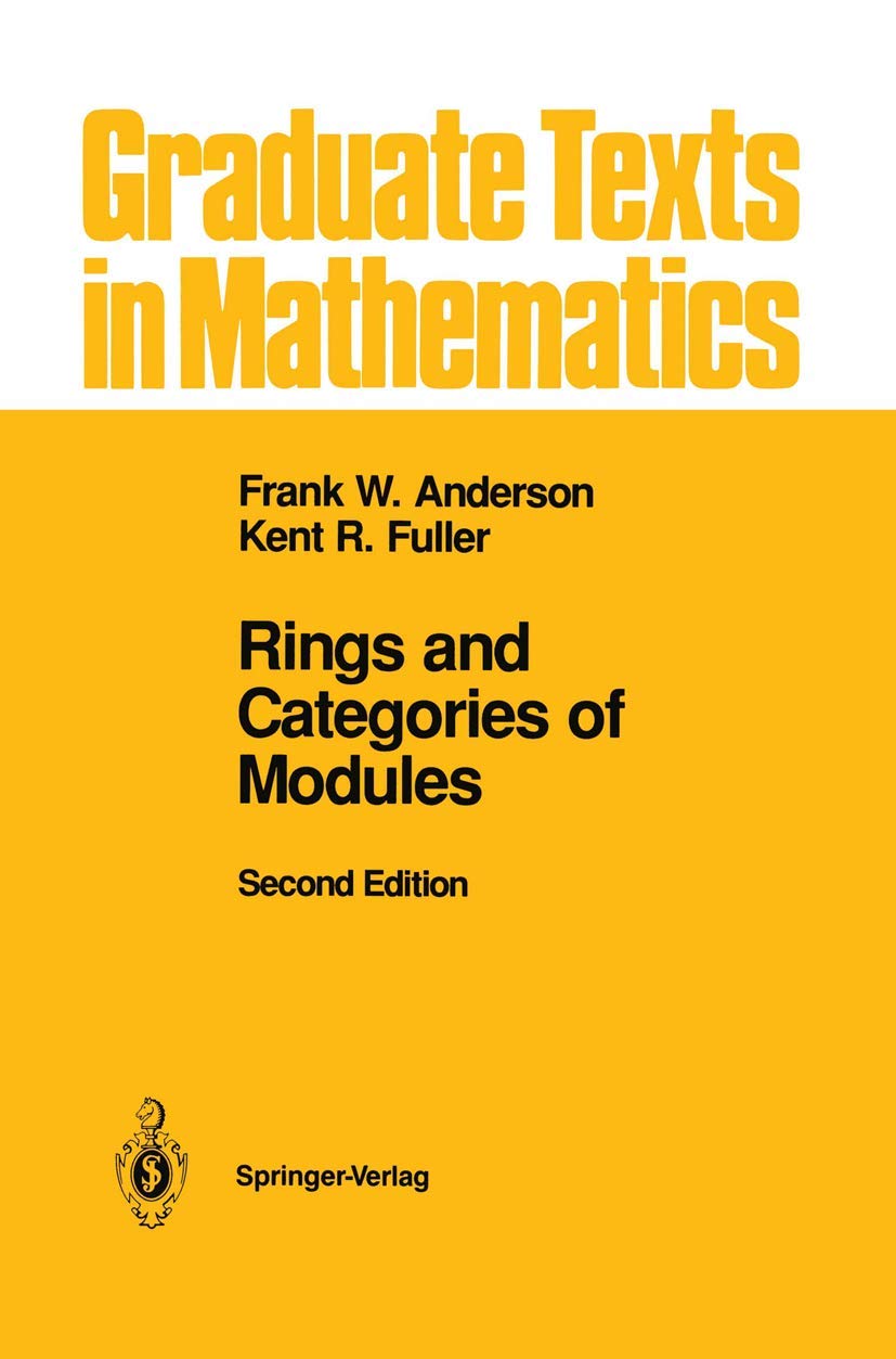 Rings And Categories Of Modules (Graduate Texts In Mathematics, 13),Used