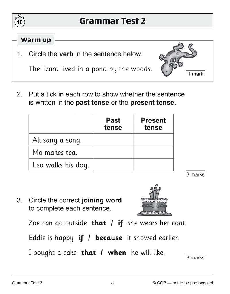 New KS1 English 10Minute Tests: Grammar, Punctuation & Spelling  Year 2: perfect for catching up at home (CGP KS1 English),Used