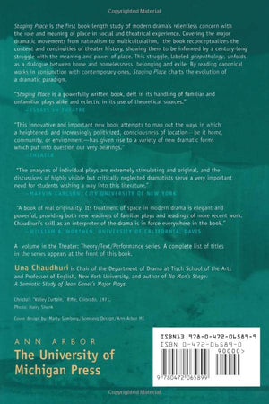 Staging Place: The Geography of Modern Drama (Theater: Theory/Text/Performance),Used