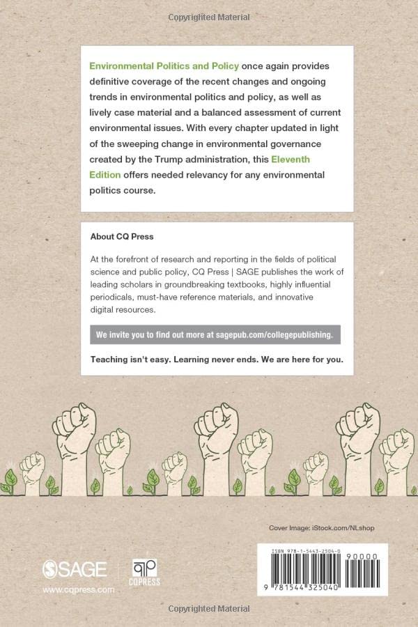 CQ Press Environmental Politics and Policy Book - Comprehensive Insights on Environmental Governance