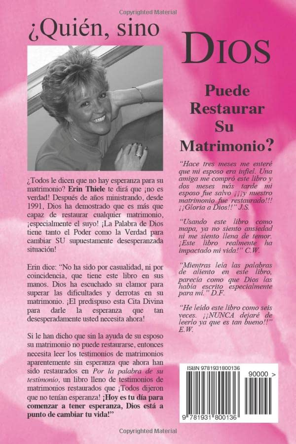 Cmo DIOS Puede y Va Restaurar Su Matrimonio (Spanish Edition),Used