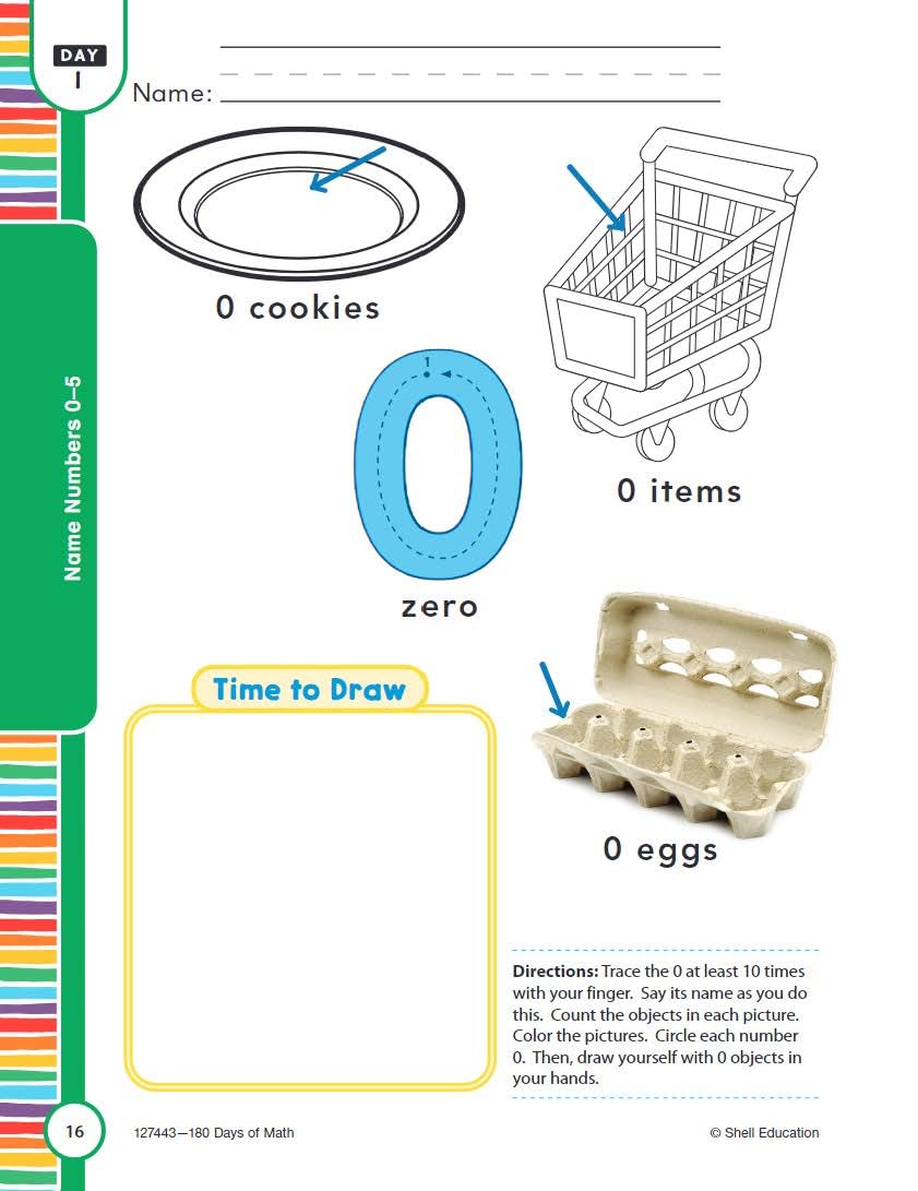 180 Days?: Mathematics for PreKindergarten Practice Workbook for Classroom and Home, Cool and Fun Practice Created by Teachers ,Used