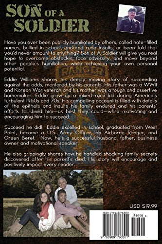 Son Of A Soldier: success is not a snapshot of where you are but measured by the obstacles you've overcome,Used