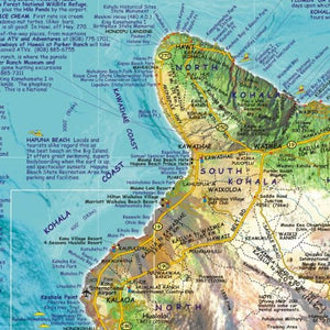 Hawaii The Big Island Adventure Guide Franko Maps Waterproof Map,New