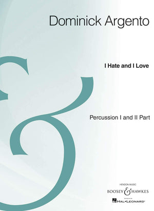 I Hate and I Love: Percussion Part I and II, Archive Edition,Used