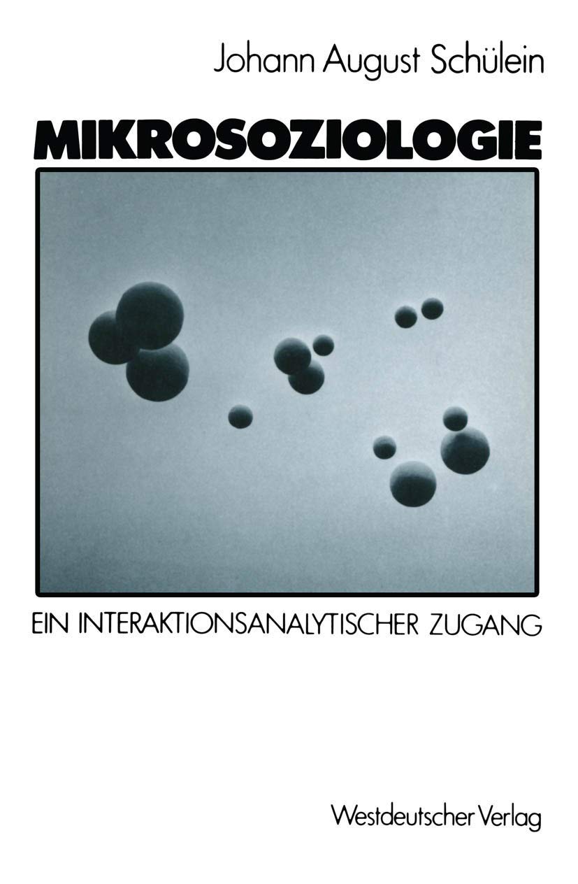 Mikrosoziologie: Ein Interaktionsanalytischer Zugang (German Edition),Used