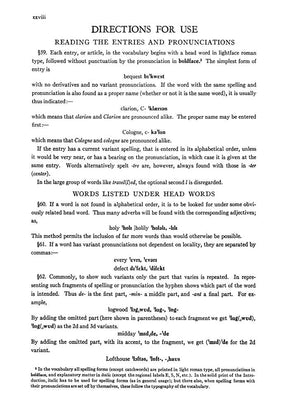 A Pronouncing Dictionary Of American English