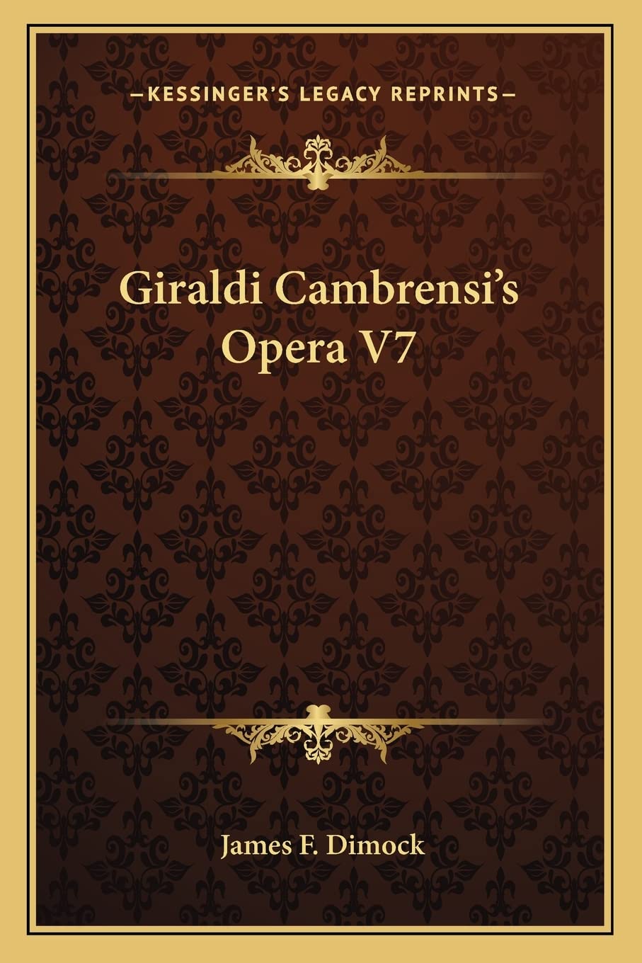 Giraldi Cambrensi's Opera V7,New