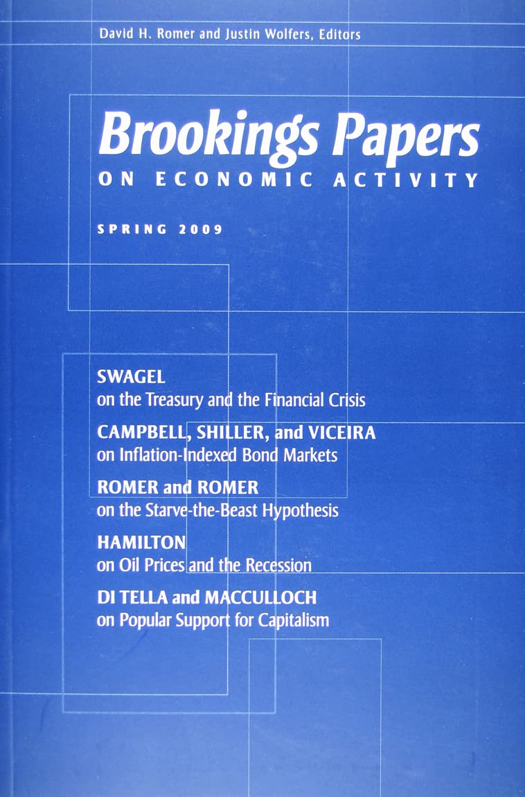 Brookings Papers On Economic Activity: Spring 2009,Used