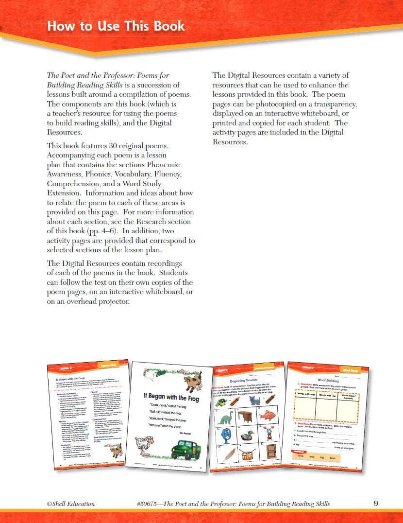 Poems for Building Reading Skills Level 1 (The Poet and the Professor),Used