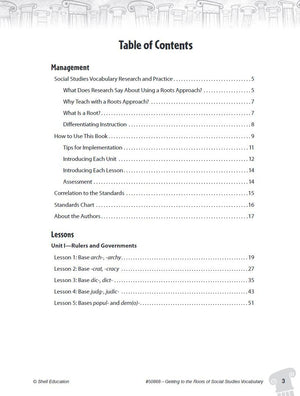 Getting to the Roots of Social Studies Vocabulary Levels 68 (Getting to the Roots of ContentArea Vocabulary),Used