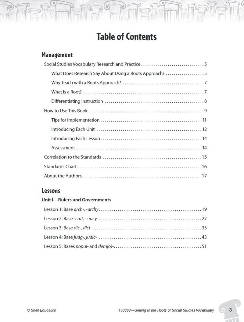 Getting to the Roots of Social Studies Vocabulary Levels 68 (Getting to the Roots of ContentArea Vocabulary),Used