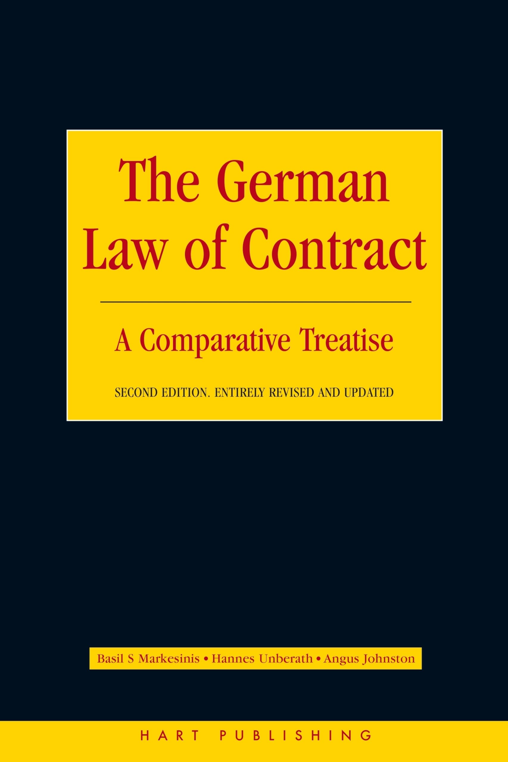 The German Law Of Contract: A Comparative Treatise
