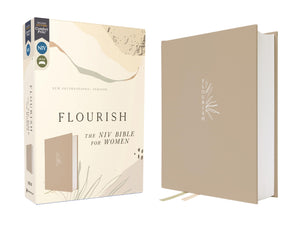 Flourish: The Niv Bible For Women, Cloth Over Board, Cream, Comfort Print