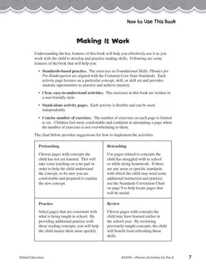 Foundational Skills: Phonics for PreKindergarten,Used