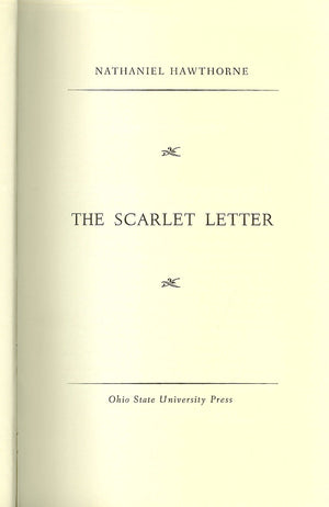 The Scarlet Letter (Centenary Edition of the Works of Nathaniel Hawthorne, Vol. 1) (Volume 1),Used