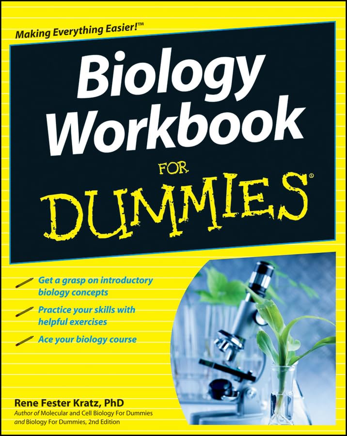 Biology Workbook for Dummies,Used