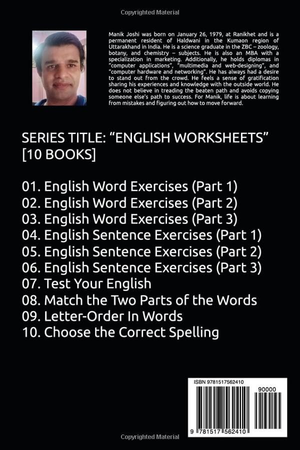 English Word Exercises (Part 1): Fill In the Blanks (English Worksheets),Used