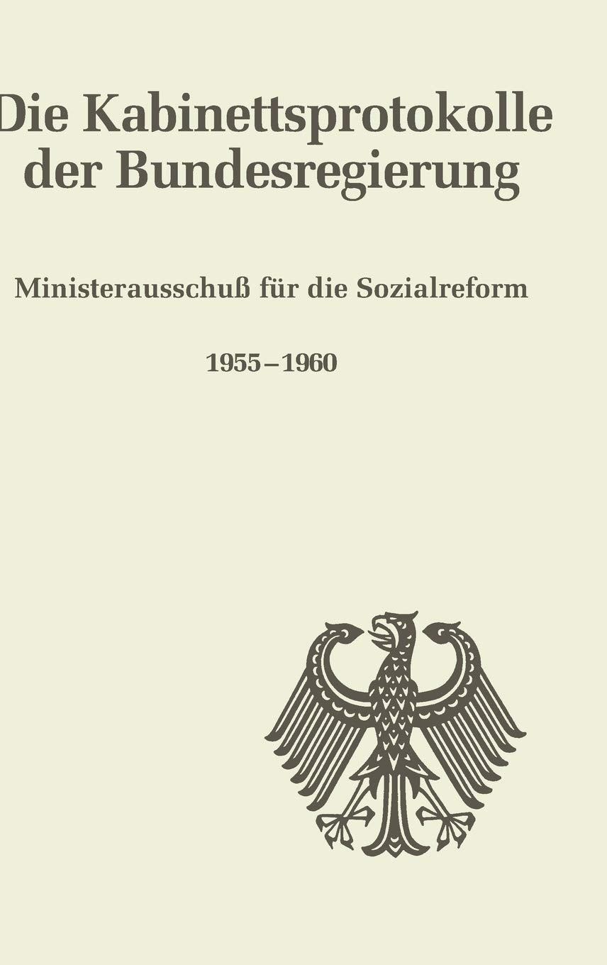 Ministerausschu Fr Die Sozialreform 19551960 (German Edition),Used