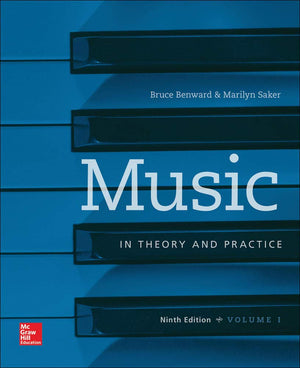 Workbook t/a Music in Theory and Practice, Volume I,New