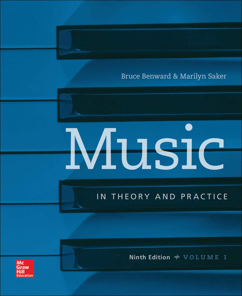 Workbook t/a Music in Theory and Practice, Volume I,New