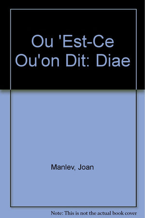 Ou 'EstCe Ou'on Dit: Diae,Used