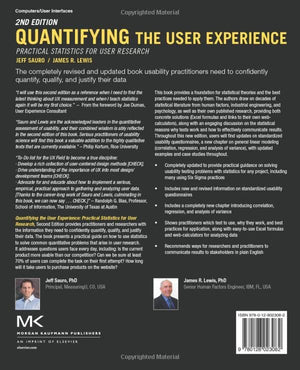 Quantifying The User Experience: Practical Statistics For User Research,New