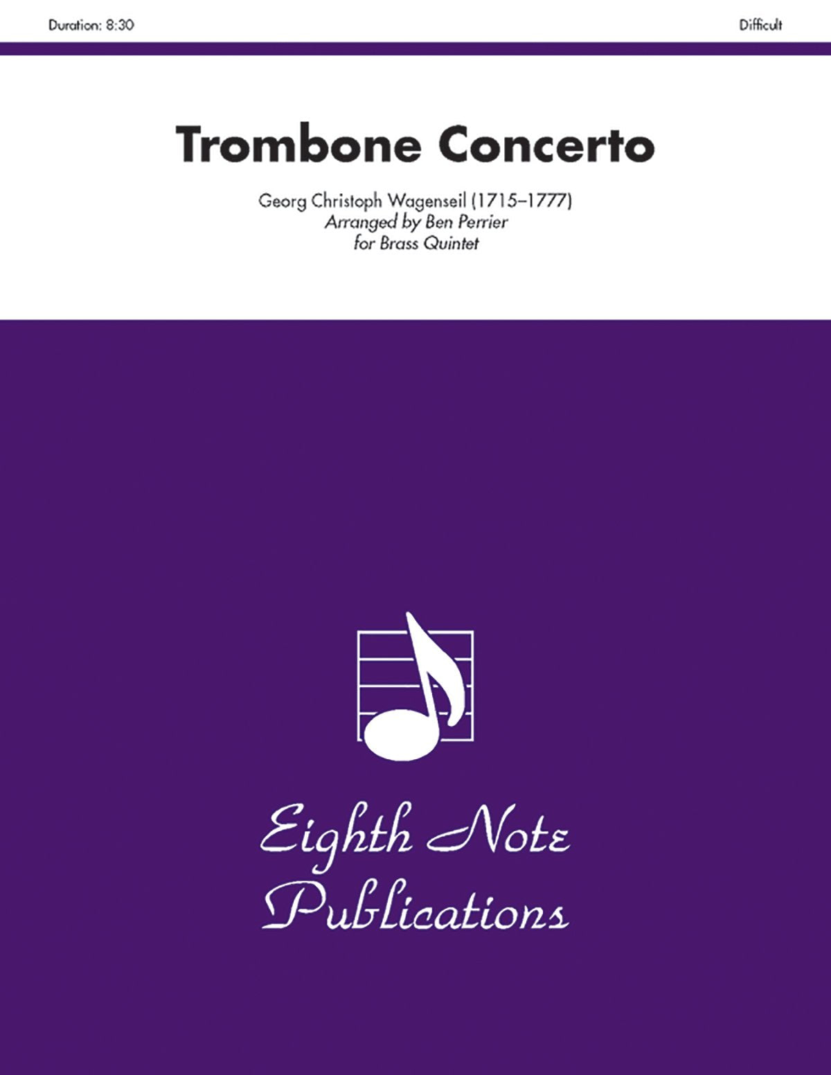 Trombone Concerto: Alto Trombone Feature, Score & Parts (Eighth Note Publications),New
