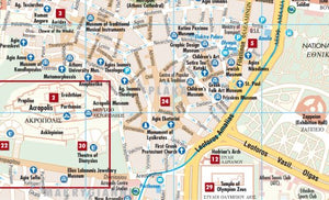 Laminated Athens Map by Borch (English Edition),Used