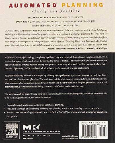 Automated Planning: Theory & Practice (The Morgan Kaufmann Series in Artificial Intelligence),Used