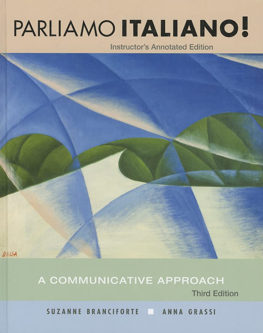 Parliamo italiano!, Instructor's Annotated Edition: A Communicative Approach,Used