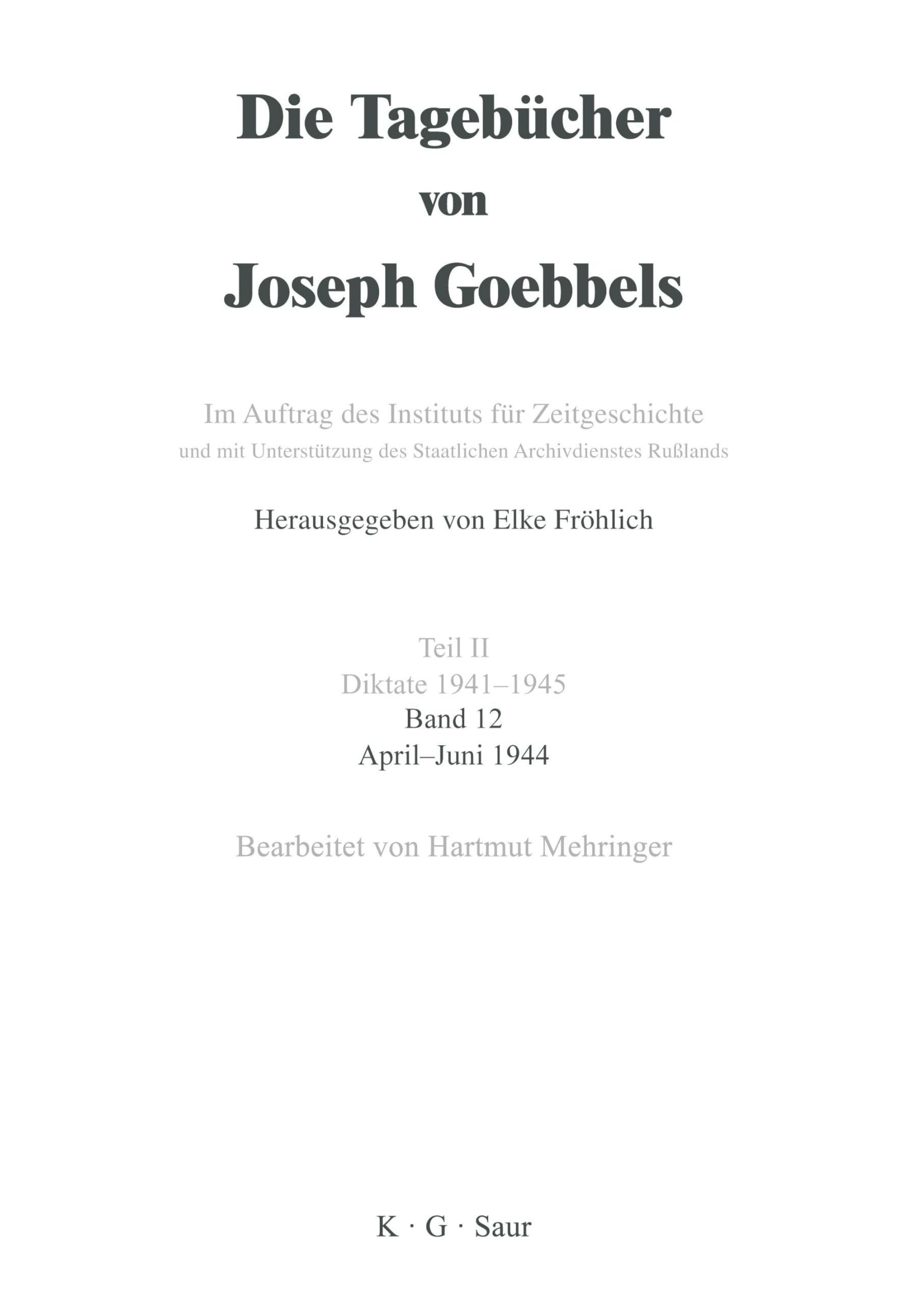 April  Juni 1944 (German Edition),Used