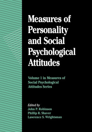 Measures of Personality and Social Psychological Attitudes (Volume 1) (Measures of Social Psychological Attitudes, Volume 1),Used