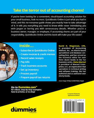 QuickBooks Online For Dummies, 6th Edition (For Dummies (Computer/Tech)),Used